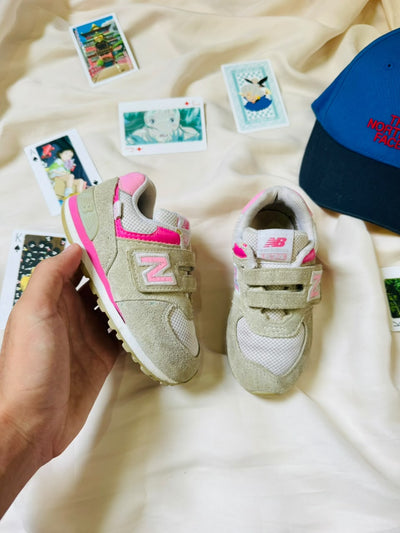 New Balance 574 Kids Sneakers - Grey/Pink