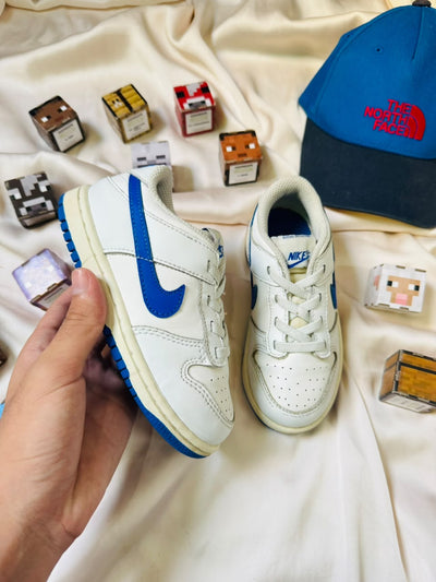 Nike Dunk Low Kids Sneakers - White/Blue