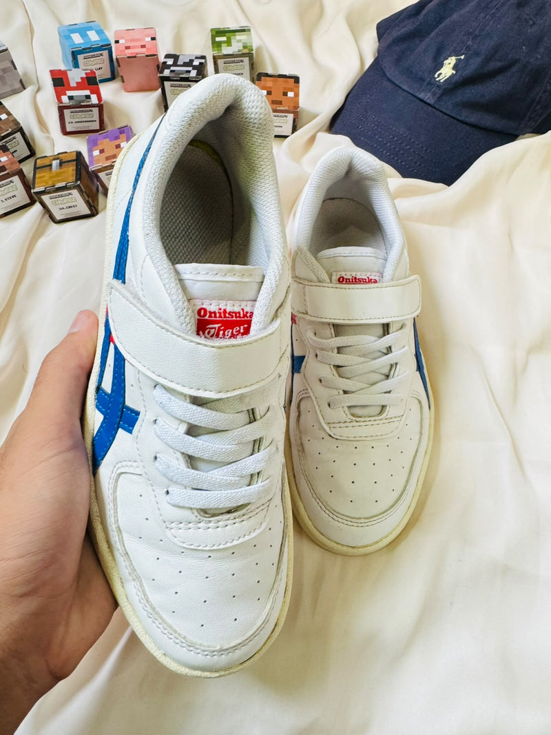 Front view of Onitsuka Tiger kids sneakers